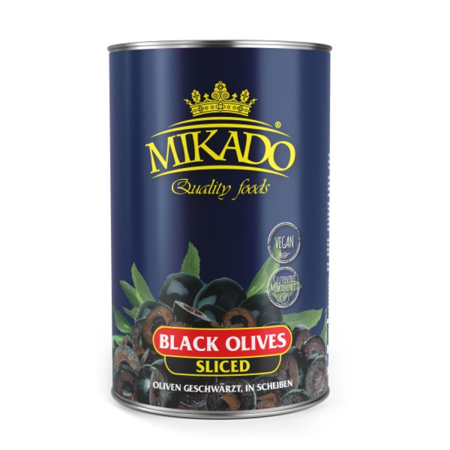Olivy černé krájené